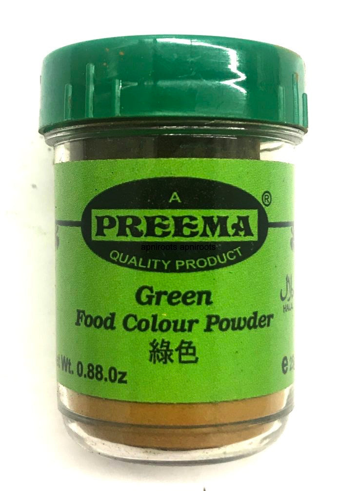 Preema Green Food Colour Powder, 25 g