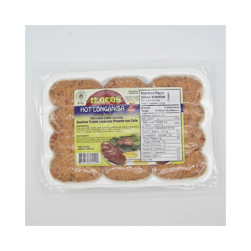 Ilocos Uncooked Cured Hot Loganisa Sausage, 375 g