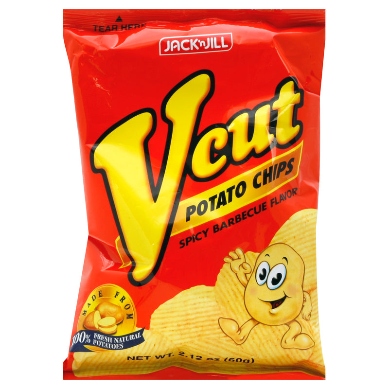 Jack 'N Jill V Cut Spicy Barbecue Flavor Potato Chips, 60 g