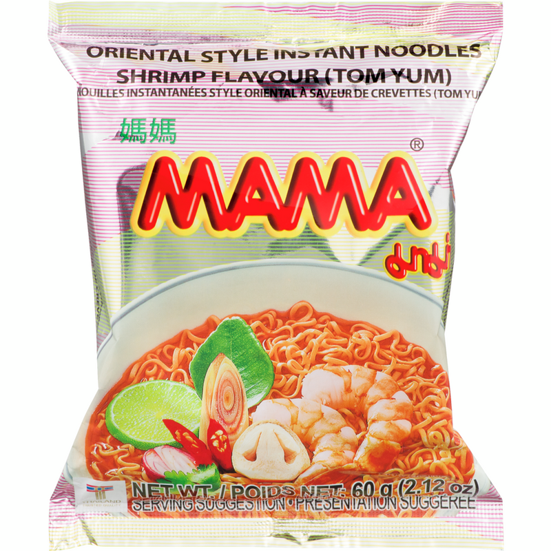 Mama Oriental Style Shrimp Flavor Instant Noodles, 60 g