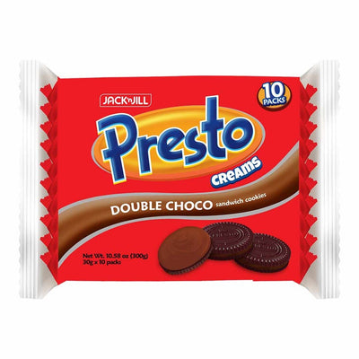 Jack 'n Jill Presto Cream Double Chocolate Sandwich Cookies, 300 g