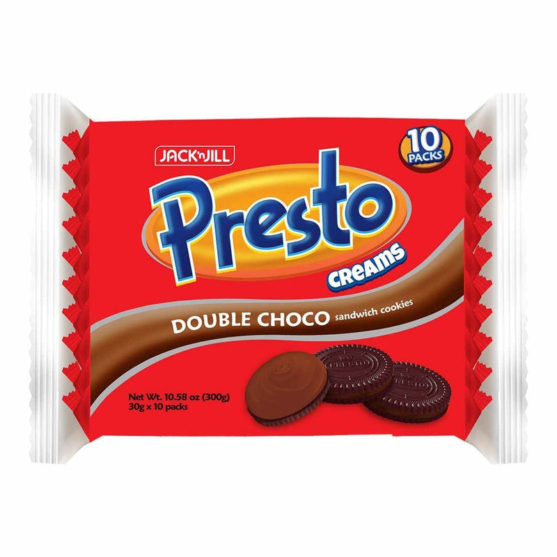 Jack 'n Jill Presto Cream Double Chocolate Sandwich Cookies, 300 g