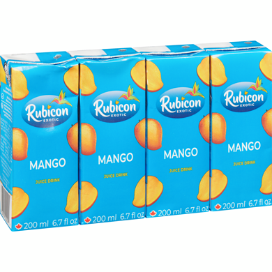 RUBICON MANGO 4 x 200ML 1 ea