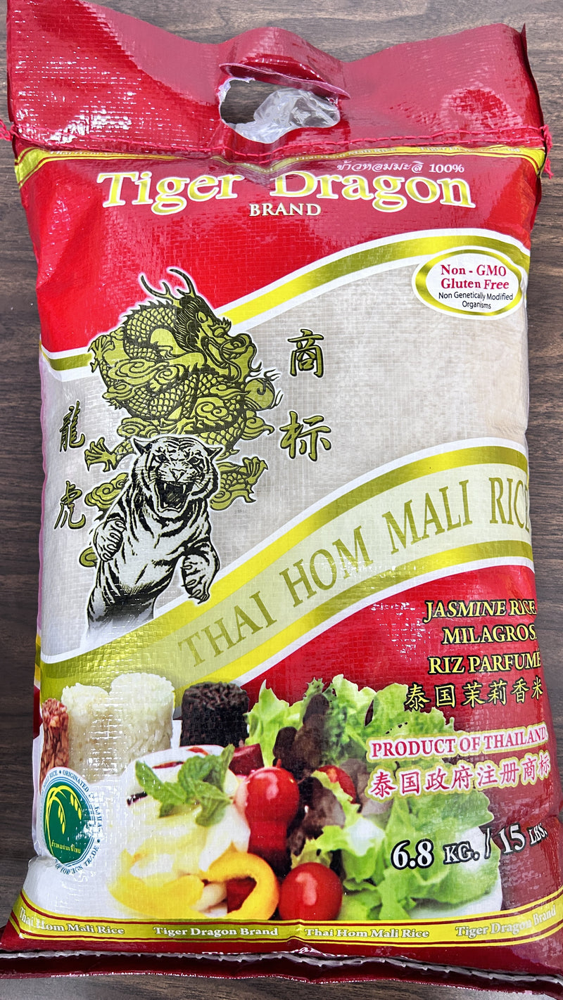 Tiger Dragon Thai Jasmine Rice, 6.8 kg