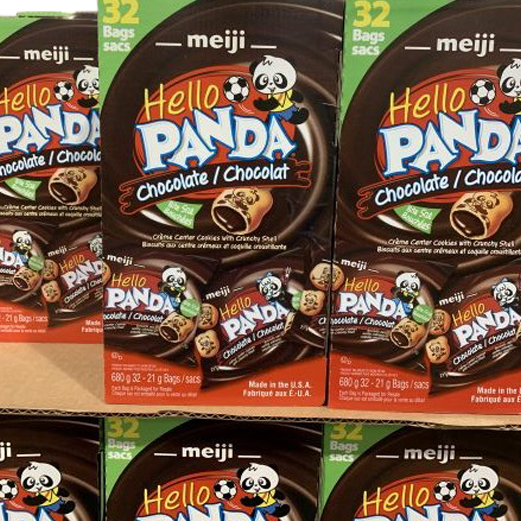 Meiji Hello Panda Chocolate Bite Size Cookies, 680 g, 21 ct