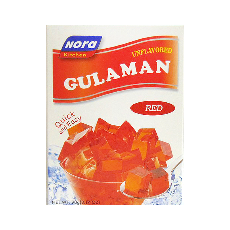 Nora Kitchen Gulaman Unflavored Red Gelatin, 90 g