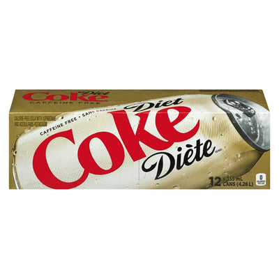 Coke Diet, Caffeine Free, 12 pk