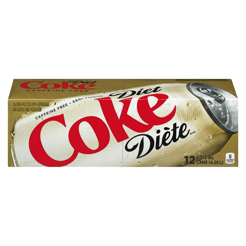 Coke Diet, Caffeine Free, 12 pk