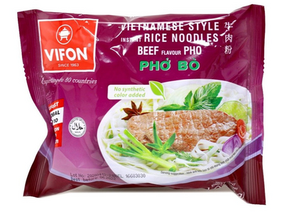 Vifon Vietnamese Style Beef Instant Rice Noodles Pho Bo