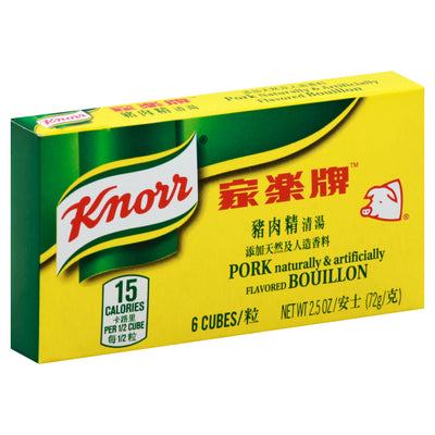 Knorr Pork Cubes Bouillon, 6 cubes