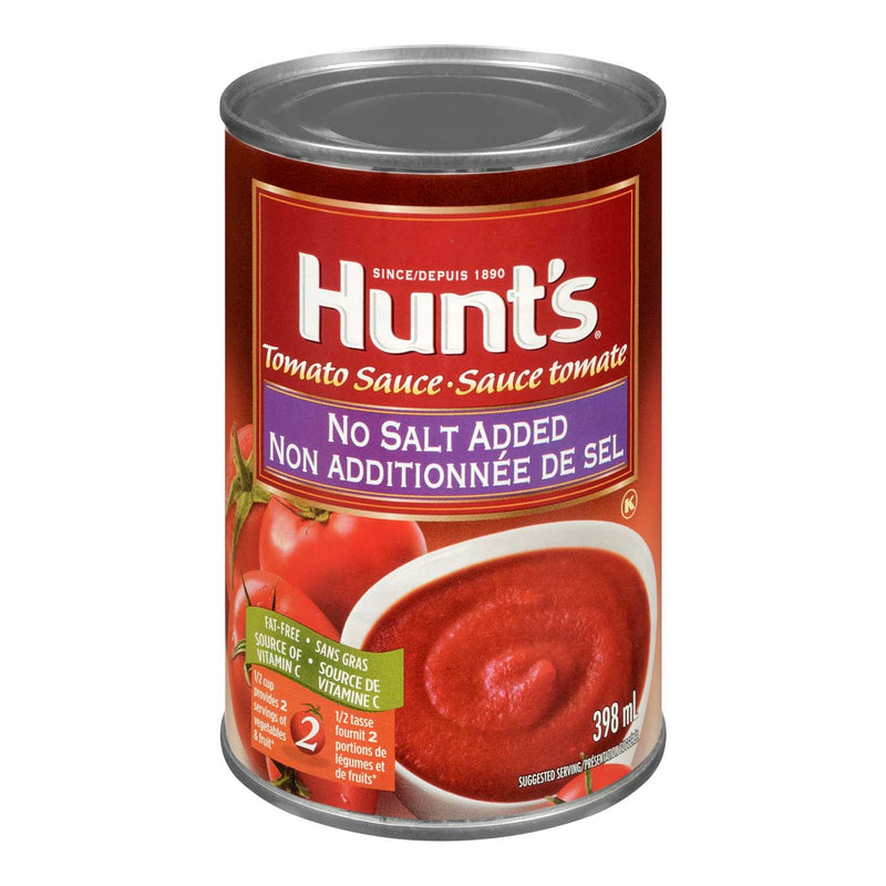 Hunt's No Salt Added Tomato Sauce, 398 mL