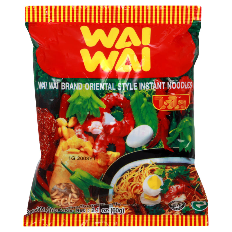 Wai Wai Instant Oriental Style Noodles, 60 g