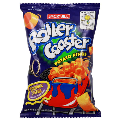 Jack 'N Jill Roller Coaster Potato Rings Cheddar Cheese Flavored, 85 g
