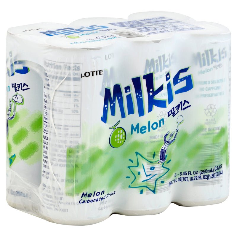 Lotte Melon Carbonated Drink, 250 mL, 6 ct