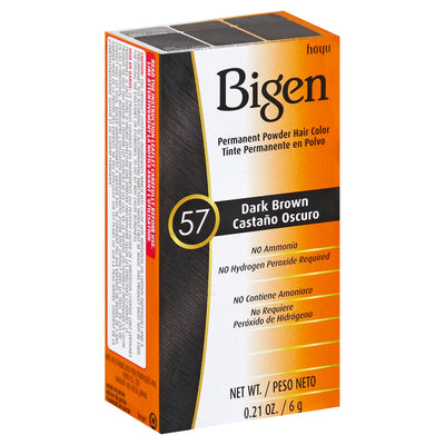 Bigen Permanent Powder Dark Brown 57 Hair Color, 6 g
