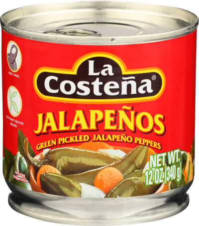 La Costena Green Pickled Jalapeno Peppers, 340 g