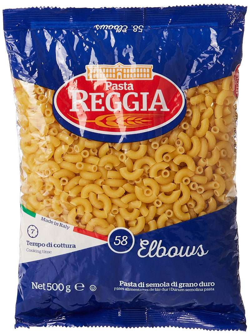 Reggia Pasta Number 58 Elbow Durum Wheat Pasts, 500 g
