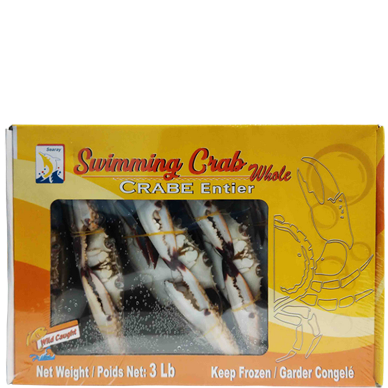 Searay Whole Swimming Crab, 3 lbs