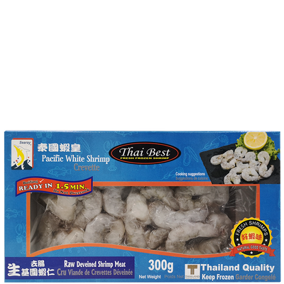Searay Thai Best Raw Deveined Shrimp Meat, 300 g