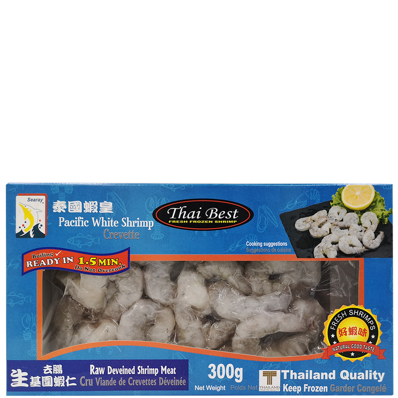 Searay Thai Best Raw Deveined Shrimp Meat, 300 g