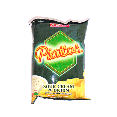 Piatto's Sour Cream & Onion Flavored Potato Chips, 85 g