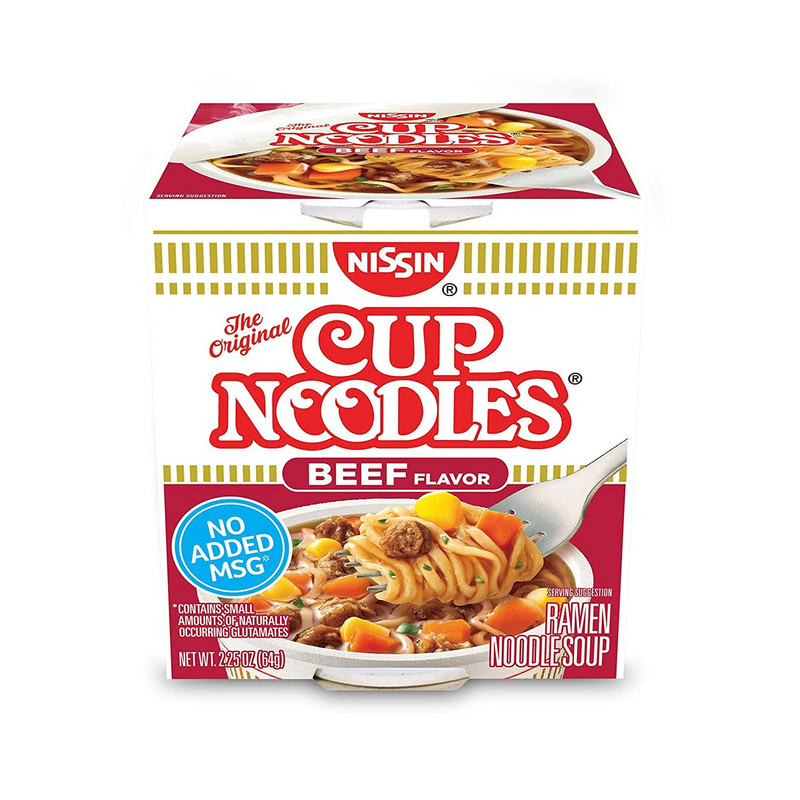 Nissin Beef Cup Noodles, 64 g
