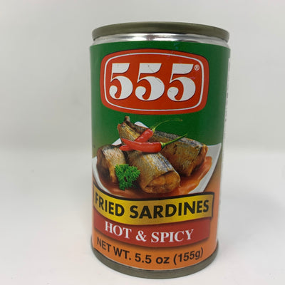 555 Hot & Spicy Fried Sardines, 156 g