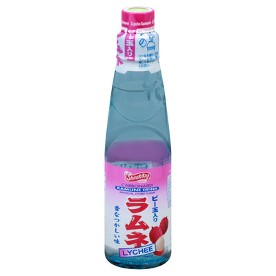 Shirakiku Carbonated Lychee Ramune Drink, 200 mL