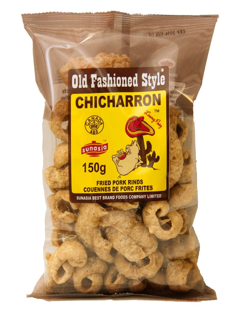Sunasia Old Fashioned Style Chicharron Pork Rinds, 150 g