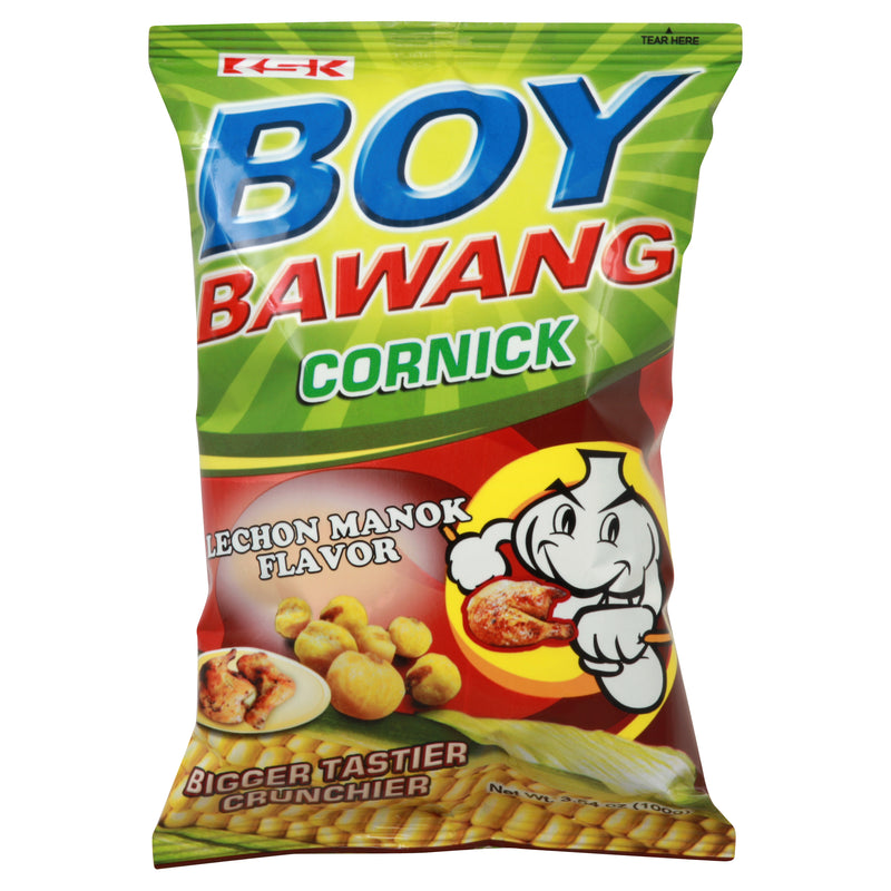 Boy Bawang Lechon Manok Flavor Cornick Snack, 100 g