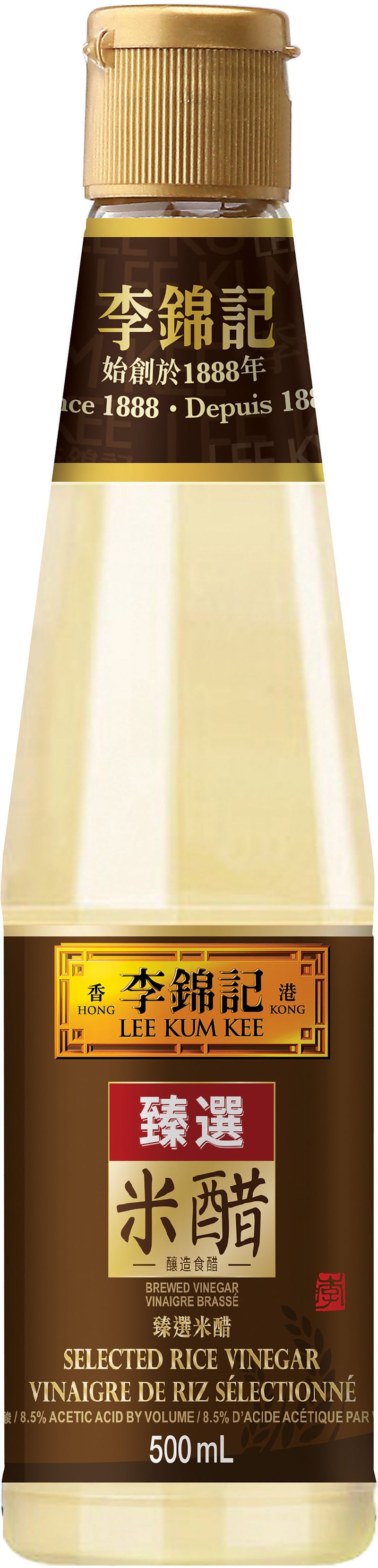 Lee Kum Kee Selected Rice Vinegar, 500 mL